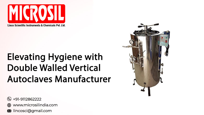 Double Walled Vertical Autoclaves Manufacturer