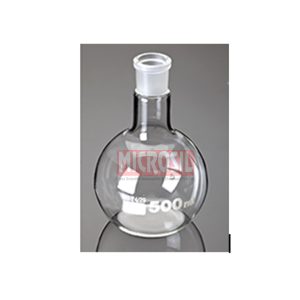 Boiling flask, flat bottom, long neck, joint