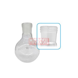 Boiling flask, flat bottom, with threaded joints