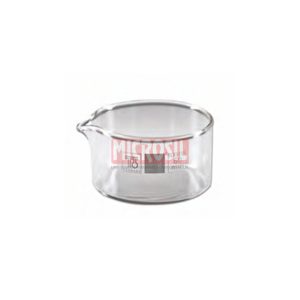 Crystallizing dish, borosilicate glass, with spout, DIN 12 338