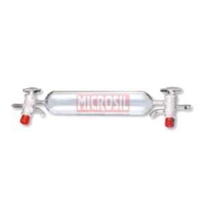 Gas sampling tubes, 3-way double oblique bore glass stopcocks