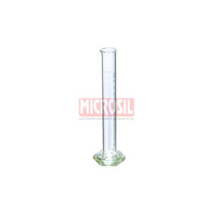 Graduated cylinder, to contain, Class A, with pour spout, serialized and certiﬁed
