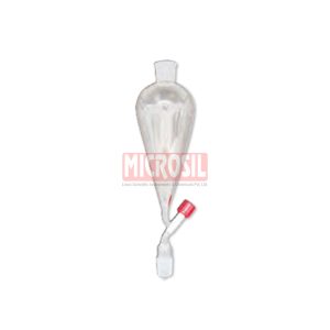 Separating funnel, conical, with PTFE needle screwcock, taper joint