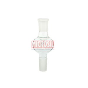 Splash head adapter, straight stem, Kjeldahl trap