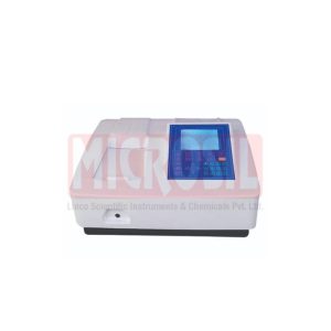 Double Beam Microprocessor UV-VIS Spectrophotometer Regular Model with Software (Eight Cell Holder)